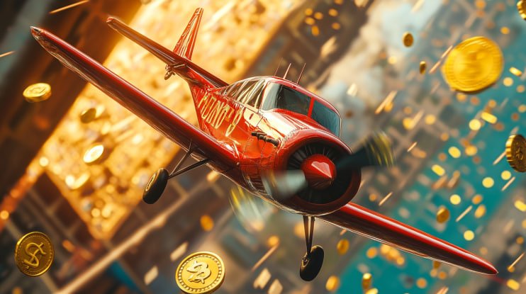 Slot game Aviator spinning on mobile